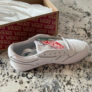 Vans leather shoe. These Vans are brand new in the box!